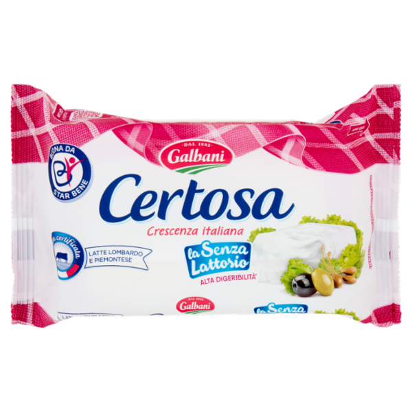 Galbani Certosa Crescenza italiana la Senza Lattosio 165 g
