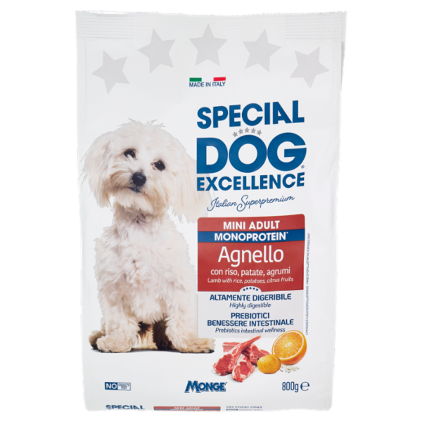 Special Dog Excellence Mini Adult Monoprotein Agnello con riso, patate, agrumi 800 g