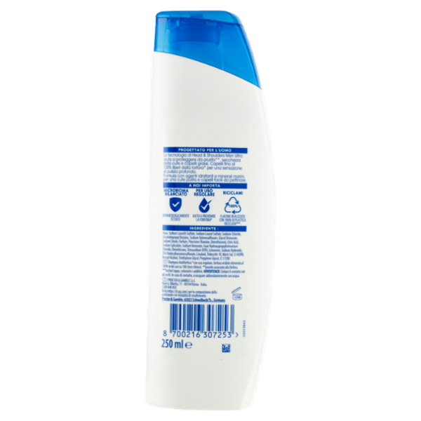 Head & Shoulders Shampoo Antiforfora Idratante Men Ultra 250 ml