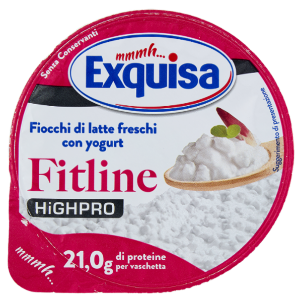 Exquisa Highpro Fitline Fiocchi di latte freschi con yogurt 175 g