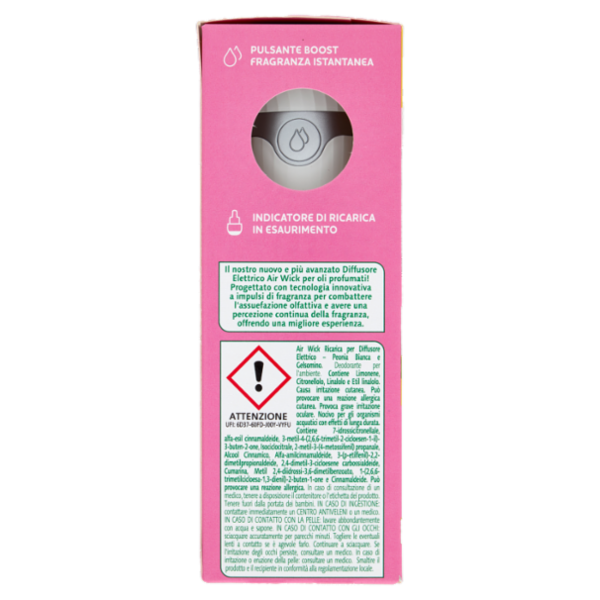 Air Wick Diffusore di Fragranza con oli essenziali Peonia Bianca e Gelsomino 19 mL