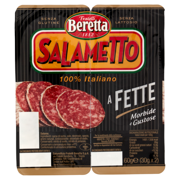 Fratelli Beretta Salametto a Fette 2 x 30 g