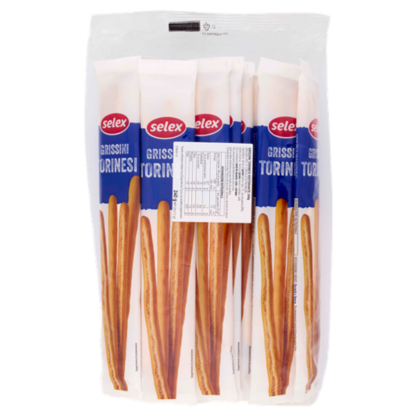 Selex Grissini Torinesi Ristorante in Confezioni Salvafreschezza 20x12 g