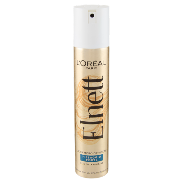 L'Oreal Paris Elnett Lacca fissaggio forte, fissa le acconciature, non appesantisce, 200 ml