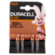 Duracell Plus AAA Batterie Ministilo Alcaline 1.5V LR03 MN2400 confezione da 4 Pile Duracell