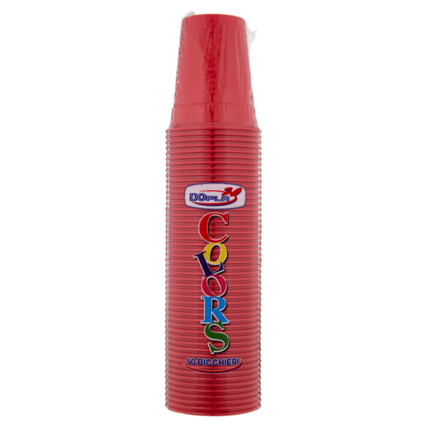 DOpla Colors Bicchieri 200ml Rosso 50 pz