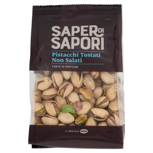 Selex Saper di Sapori Frutta Secca Pistacchi Tostati e Non Salati 200 g