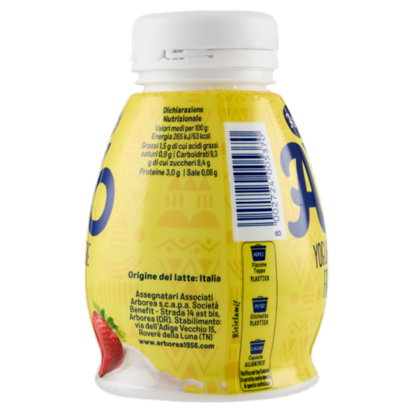 Arborea A-Yo Yogurt da Bere Fragola 200 g