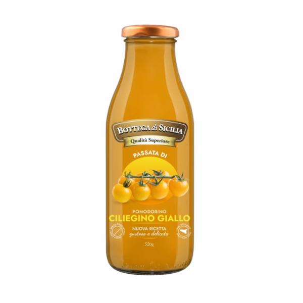 Bottega Di Sicilia Passata Con Pomodorino Ciliegino Giallo Gr.520