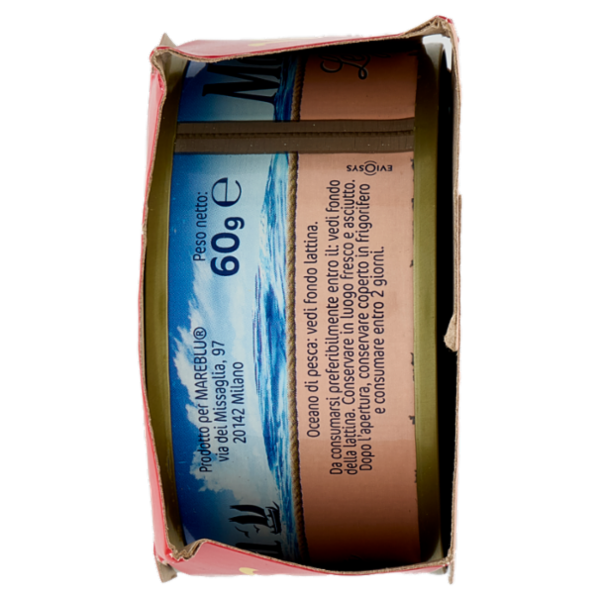 Mareblu Leggero Tonno con un Filo di Olio Extra Vergine di Oliva (6,6%) 4 x 60 g