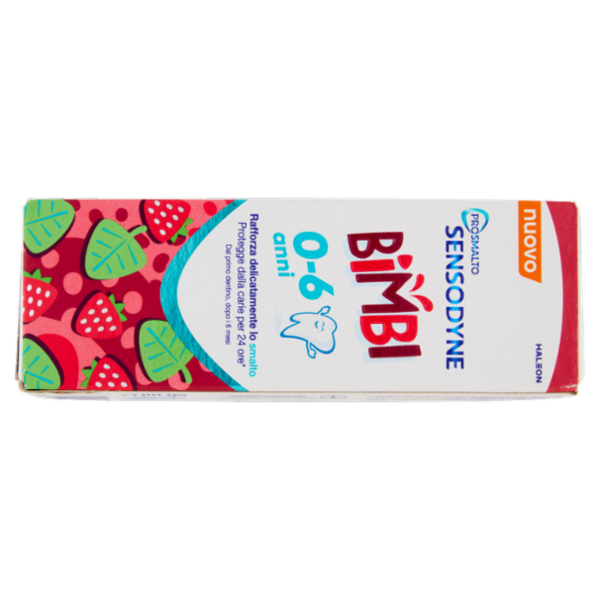 Sensodyne Prosmalto Bimbi, Dentifricio per Bambini 0-6 anni, Aroma Naturale Fragola e Menta, 50 ml