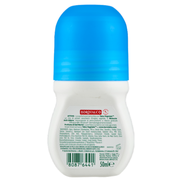 Borotalco Attivo Profumo di Sali Marini Deo Roll On 50 ml