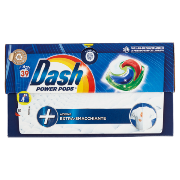 Dash Power Pods Detersivo Lavatrice In Capsule, Azione Extra-Smacchiante, 39 Lavaggi 1002,3 g