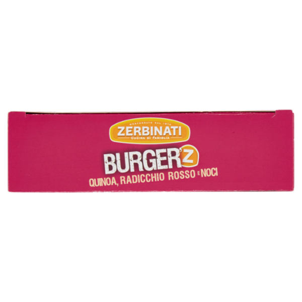 Zerbinati Burger'Z Quinoa, Radicchio Rosso e Noci 2 x 110 g
