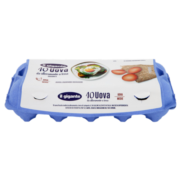 IL GIGANTE 10 Uova da allevamento a terra Uova Medie