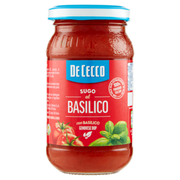 De Cecco Sugo al Basilico con Basilico Genovese DOP 200 g