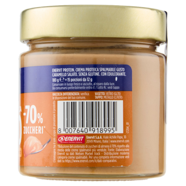 Enervit Protein Crema Proteica Keto gusto Caramello Salato 180 g