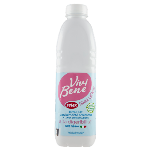 Selex Vivi Bene Latte Uht Parzialmente Scremato Alta Digeribilità 1 L
