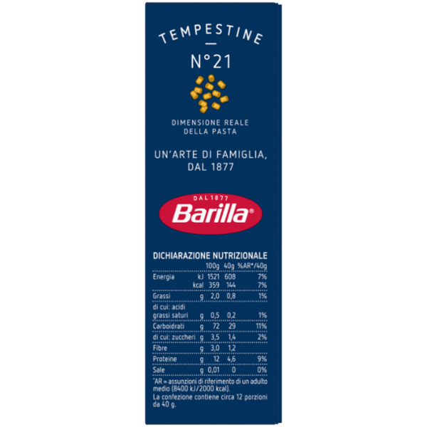 Barilla Pasta Tempestine n.21 500g