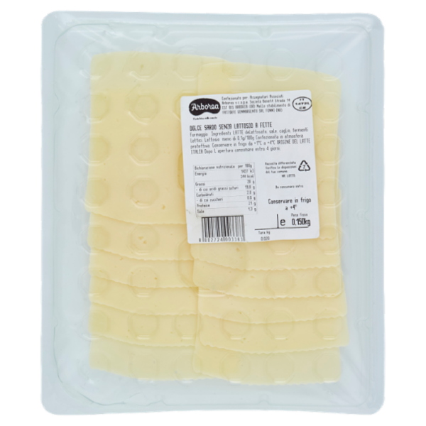 Arborea Ad Dolcesardo Formaggio da Tavola Senza Lattosio 0,150 kg