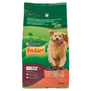 PURINA FRISKIES NutriSoft Manzo e Verdure 1,5kg