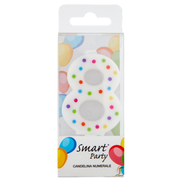 Smart Party Candelina Numerale 8 1 pz