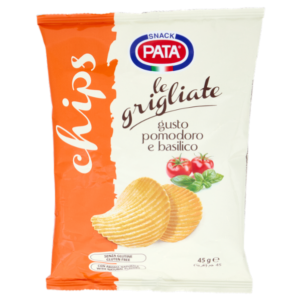 Pata chips le grigliate gusto pomodoro e basilico 45 g