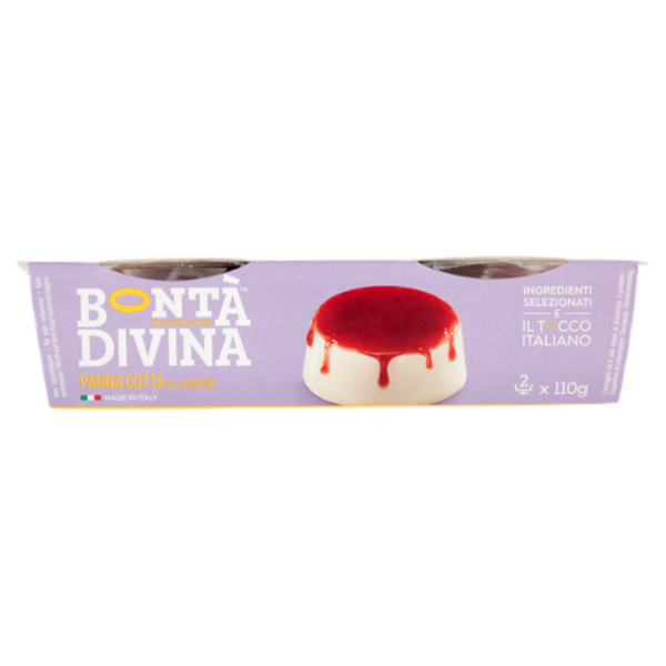 Bontà Divina Panna Cotta al Lampone 2 x 110 g