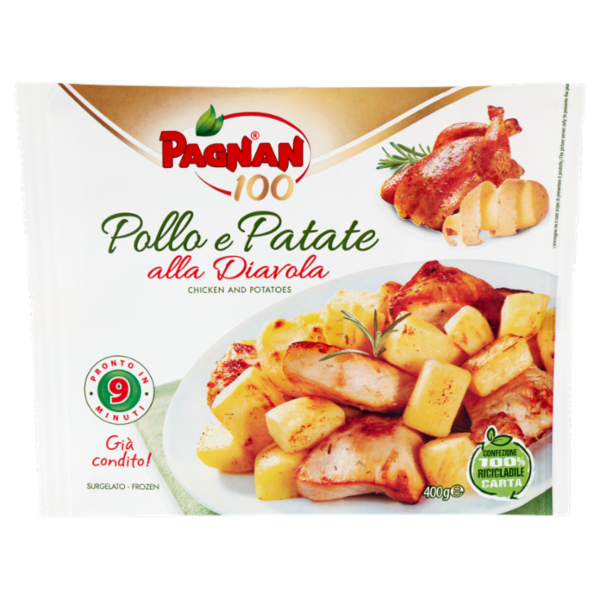Pagnan Pollo e Patate alla Diavola Surgelato 400 g