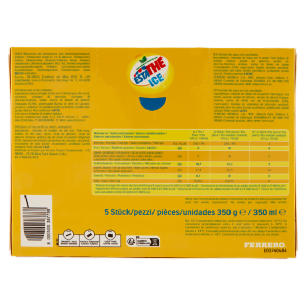 Estathé Ice limone 5 x 70 g