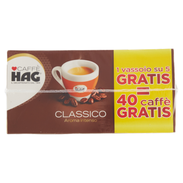 Caffè HAG Classico 5 Vassoi 40 x 6,5 g
