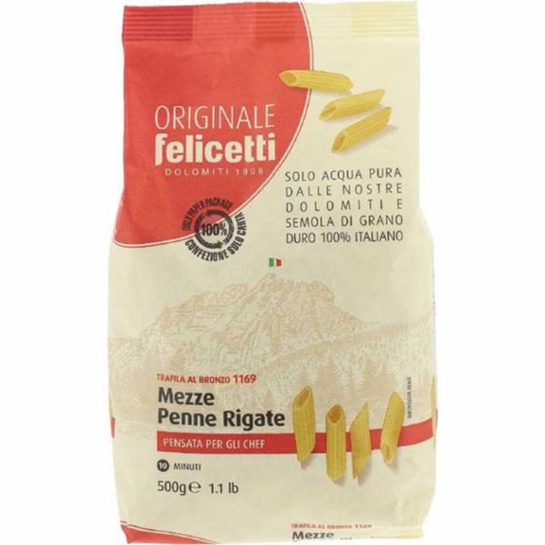 Felicetti Mezze Penne Rigate Trafilati al Bronzo 500g