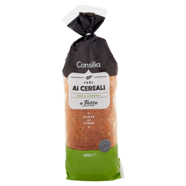 Consilia Pane Morbido con 9 Cereali a Fette 400 g
