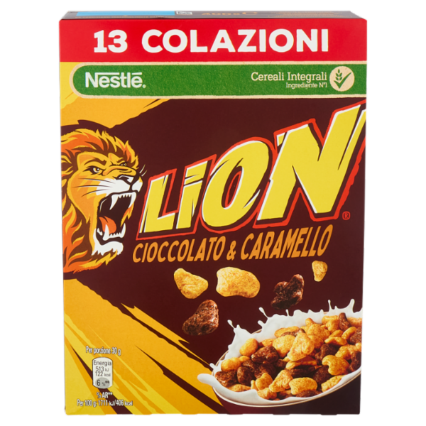LION Cereali Integrali con Cioccolato e Caramello 400g