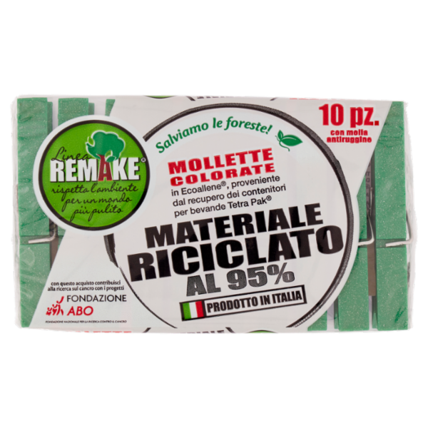 Remake Mollette Colorate con molla antiruggine 10 pz