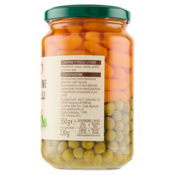 Selex Carotine e Piselli Lessati 360 g