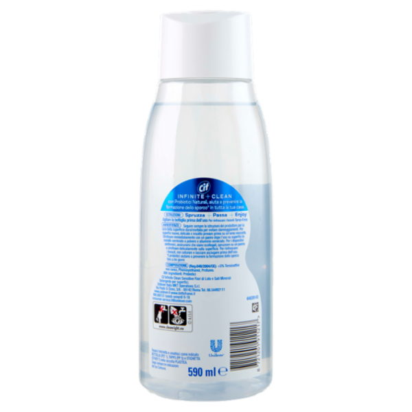 Cif Infinite + Clean reload Tutto in 1 Sensitive Fiori di Loto & Sali Minerali 590 ml