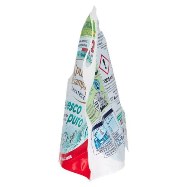 Spuma di Sciampagna Lavatrice Fresco puro Ecoricarica 1305 ml