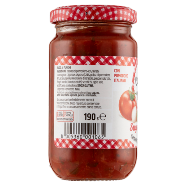 Le Conserve della Nonna Sugo ai funghi Champignon e Porcini 190 g