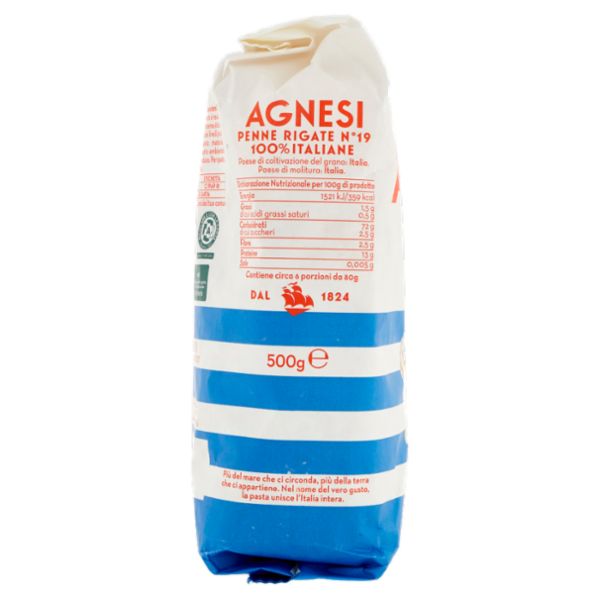 Agnesi Penne Rigate N° 19 500 g