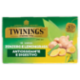 Twinings Zenzero e Lemongrass Tè Verde aromatizzato Antiossidante e Digestivo 20 filtri The 40 g