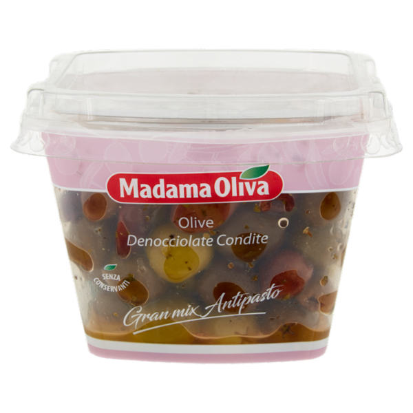 Madama Oliva Gran mix Antipasto Olive Denocciolate Condite 250 g