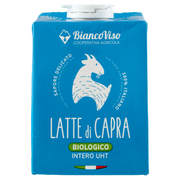 BiancoViso Latte di Capra Biologico Intero UHT 500 ml