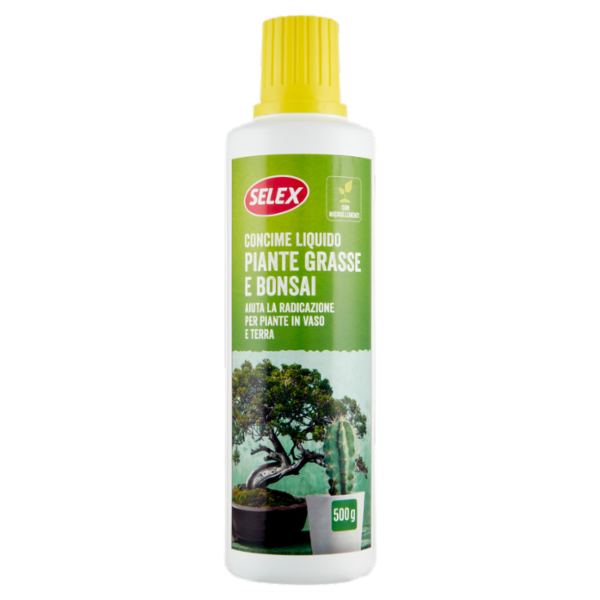 Selex Concime Liquido per Piante Grasse, Cactus e Bonsai 500 g