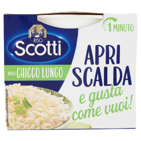 Riso Scotti Apri Scalda e gusta come vuoi! Riso Chicco Lungo 200 g