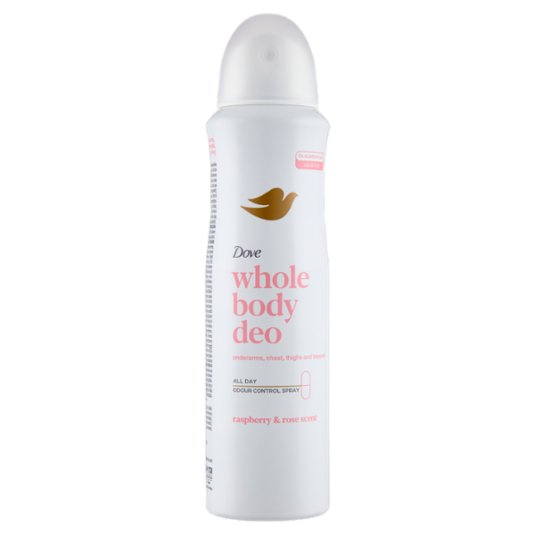 Dove whole body deo Sensitive raspberry & rose scent 150 ml