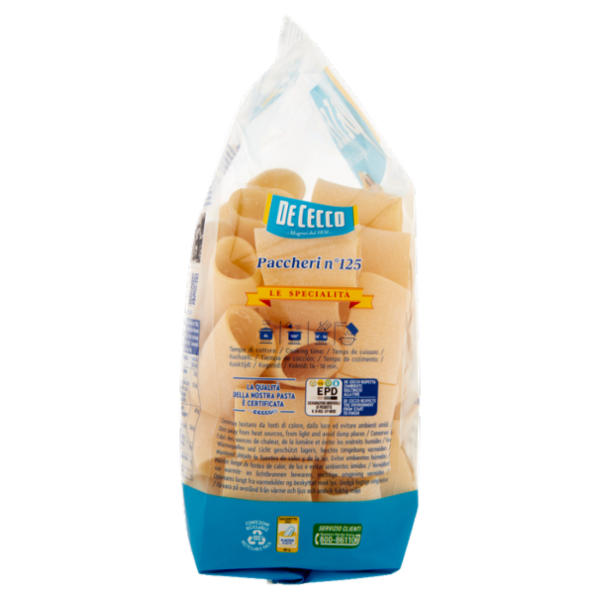 De Cecco Le Specialità Paccheri n°125 500 g