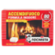 Fochista Accendifuoco Formula Inodore Premium Quality per Stufe, Camini e Barbecue Cubetti 2 x 40 pz