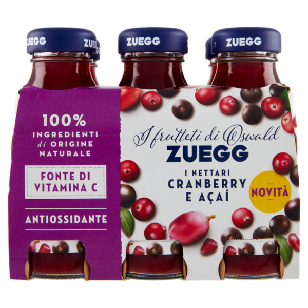 Zuegg I frutteti di Oswald Zuegg i Nettari Cranberry e Açai 6 x 125 ml