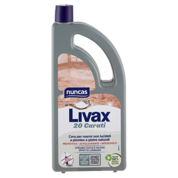 nuncas Livax 20 Carati Cera per marmi non lucidati a piombo e pietre naturali 1 l
